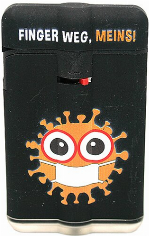 Easy Torch  Power Flat Finger Weg Meins! orange Feuerzeug