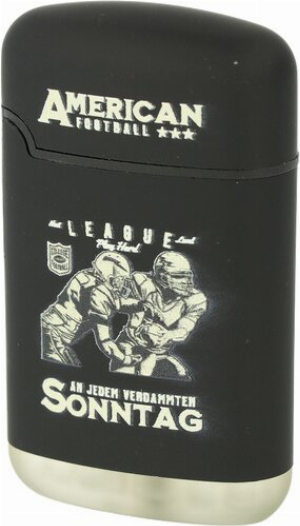 Easy Torch Relief American Football Feuerzeug Schwarz 3v4