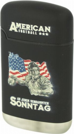 Easy Torch Relief American Football Feuerzeug Schwarz 4v4