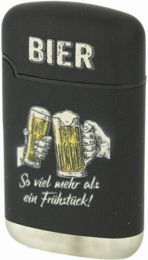 Easy Torch Relief Bier Feuerzeug Schwarz 4v4