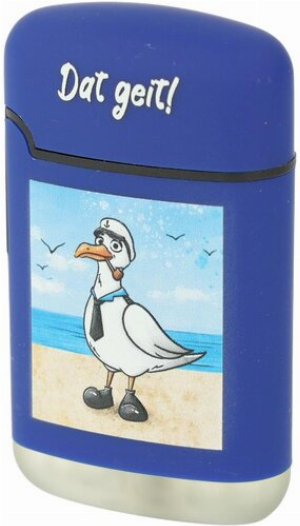 Easy Torch Relief Möwe Feuerzeug Blau 2v4