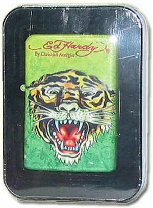 Ed Hardy Z-Plus Sturmfeuerzeug Tattoo Tiger