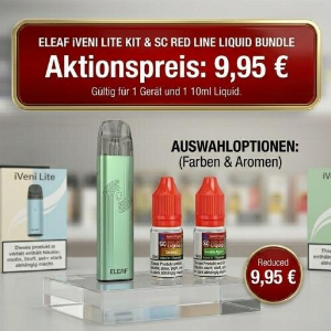 Eleaf iVeni Lite & SC Red Line Liquid