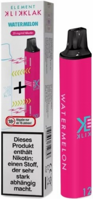 Element Klik Klak Watermelon Einweg E-Zigarette 20 mg Nikotin