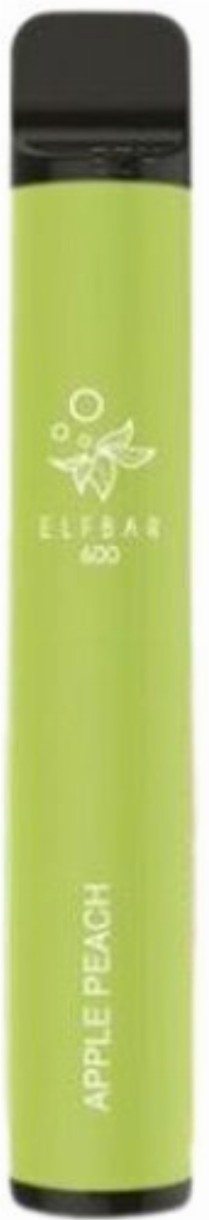 Elf Bar 600 Apple-Peach Einweg E-Zigarette ohne Nikotin