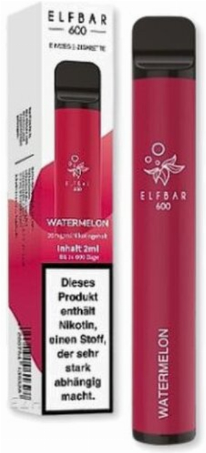 Elf Bar 600 Watermelon Aroma Einweg E-Zigarette 20mg Nikotin
