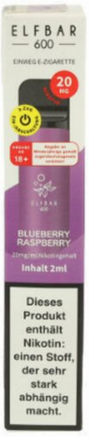 Elf Bar Blueberry Raspberry Einweg E-Zigarette 20mg