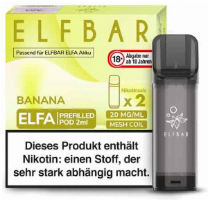 Elf Bar ELFA Banana Prefilled Pod 2x2ml 20mg