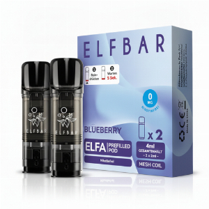 Elf Bar ELFA Blueberry Prefilled Pod 2x2ml Nikotinfrei