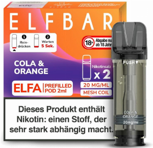Elf Bar ELFA Cola & Orange Prefilled Pod 2x2ml 20mg