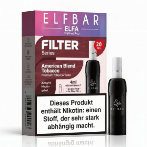 Elf Bar ELFA Filter Series American Blend Tobacco Prefilled Pod 2x2ml 20mg