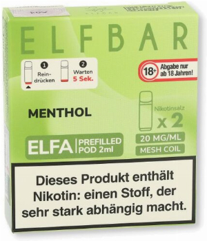 Elf Bar ELFA Menthol Prefilled Pod 2x2ml 20mg