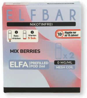 Elf Bar ELFA Mix Berries Prefilled Pod 2x2ml Nikotinfrei