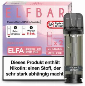 Elf Bar ELFA Peach Ice Prefilled Pod 2x2ml 20mg