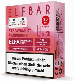 Elf Bar ELFA Strawberry Raspberry Prefilled Pod 2x2ml 20mg