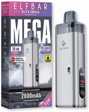 Elf Bar ELFX Mega Kit 2800mAh Silver