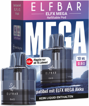 Elf Bar ELFX Mega Leerpod 10ml 0,6 Ohm 1 Stk.