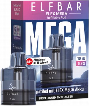 ELFBAR ELFX Mega Leerpod 10ml 0,6 Ohm 1 Stk.