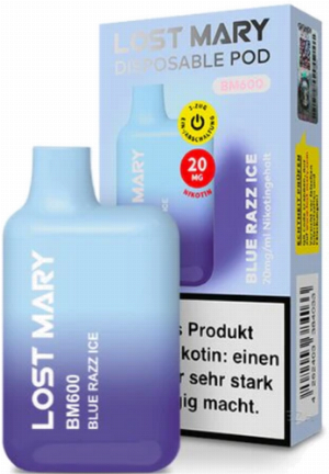 Elf Bar Lost Mary BM600 Blue Razz Ice Einweg E-Zigarette 20mg