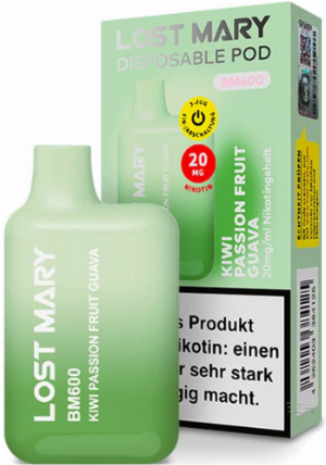 Elf Bar Lost Mary BM600 Kiwi Passion Fruit Guava Einweg E-Zigarette 20mg