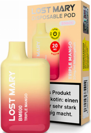 Elf Bar Lost Mary BM600 Triple Mango Einweg E-Zigarette 20mg