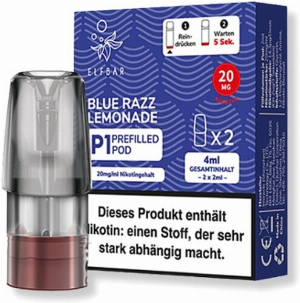 Elf Bar Mate 500 P1 Blue Razz Lemonade Prefilled Pod 2x2ml 20mg