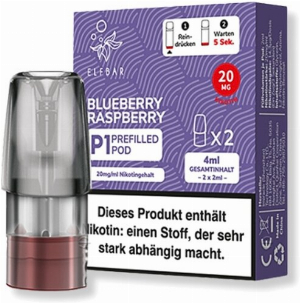 Elf Bar Mate 500 P1 Blueberry Raspberry Prefilled Pod 2x2ml 20mg