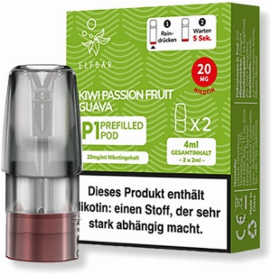 Elf Bar Mate 500 P1 Kiwi Passionfruit Guave Prefilled Pod 2x2ml 20mg