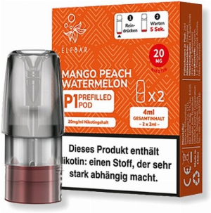 Elf Bar Mate 500 P1 Mango Peach Watermelon Prefilled Pod 2x2ml 20mg