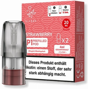 Elf Bar Mate 500 P1 Strawberry Prefilled Pod 2x2ml 20mg