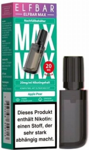 Elfbar Max Nachfülltank Apple Pear 10ml 20mg/ml