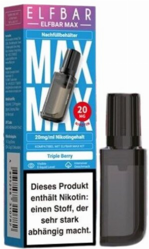 Elfbar Max Nachfülltank Triple Berry 10ml 20mg/ml