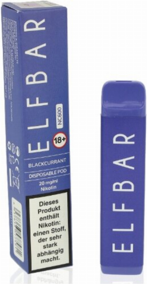 Elf Bar NC600 Einweg E-Zigarette Blackcurrant 20 mg Nikotin