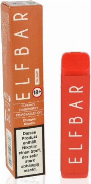 Elf Bar NC600 Einweg E-Zigarette Elfergy Raspberry 20 mg Nikotin