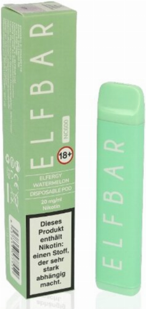 Elf Bar NC600 Einweg E-Zigarette Elfergy Watermelon 20 mg Nikotin