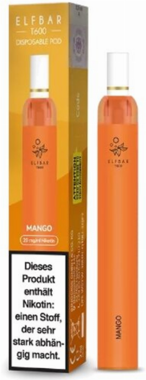 Elf Bar T600 E-Zigarette mit Filter Mango 20mg