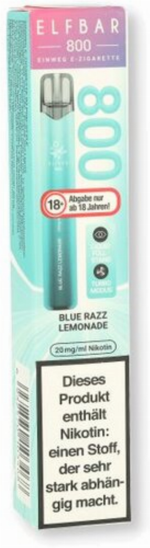 Elfbar 800 Blue Razz Lemonade Einweg E-Zigarette 20mg