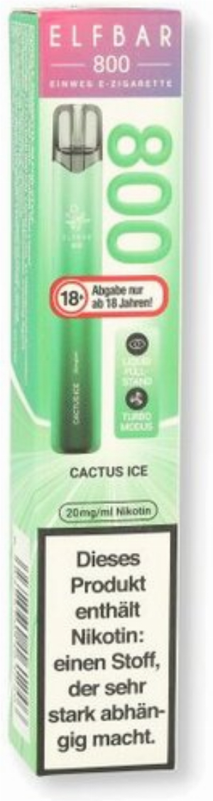 Elfbar 800 Cactus Ice Einweg E-Zigarette 20mg