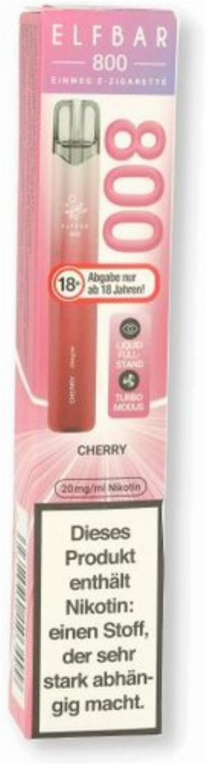 Elfbar 800 Cherry Einweg E-Zigarette 20mg