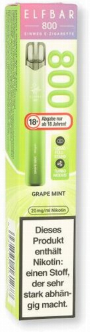 Elfbar 800 Grape Mint Einweg E-Zigarette 20mg