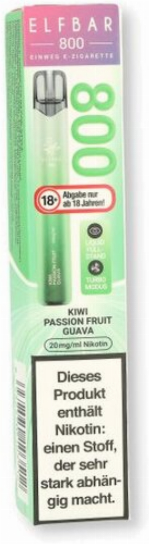Elfbar 800 Kiwi Passionfruit Guave Einweg E-Zigarette 20mg