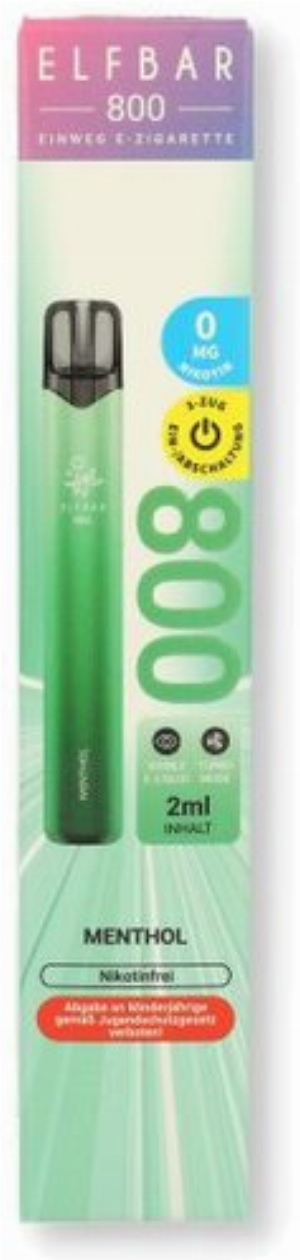 Elfbar 800 Menthol Einweg E-Zigarette 0mg