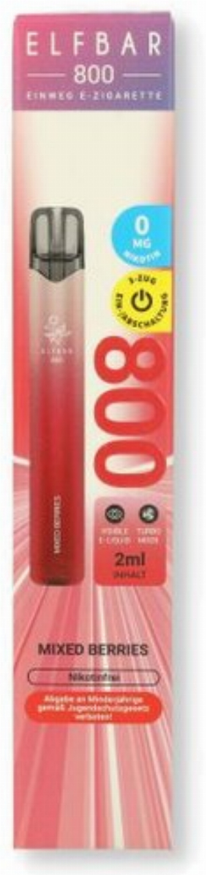Elfbar 800 Mixed Berries Einweg E-Zigarette 0mg