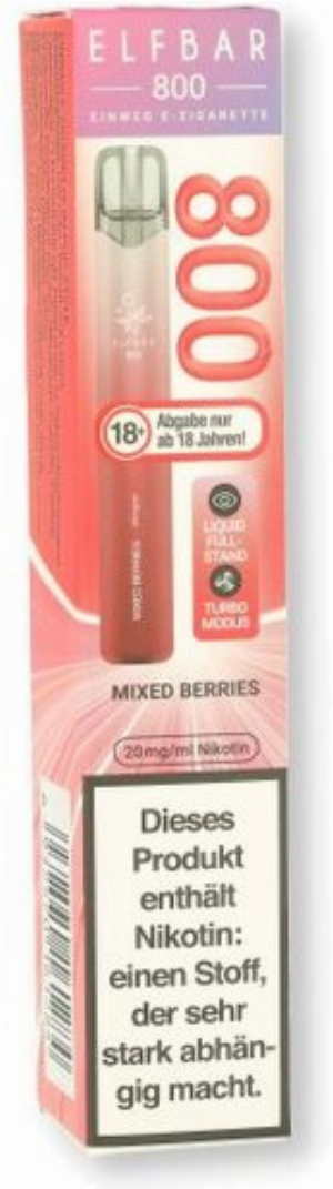 Elfbar 800 Mixed Berries Einweg E-Zigarette 20mg