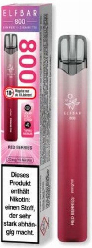 Elfbar 800 Red Berries Einweg E-Zigarette 20mg