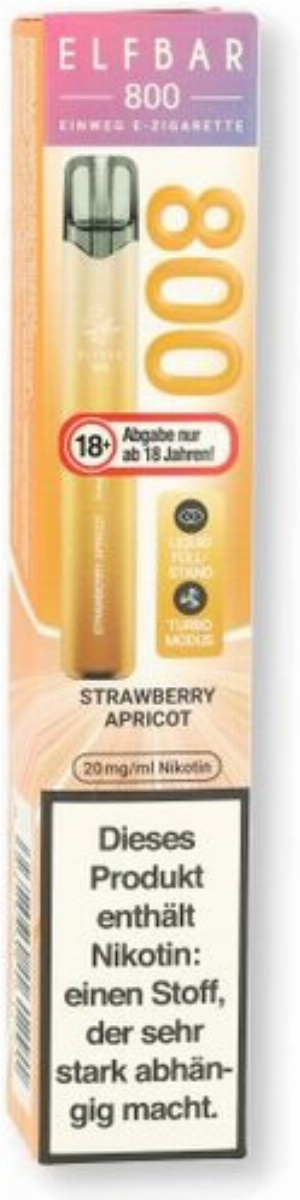 Elfbar 800 Strawberry Apricot Einweg E-Zigarette 20mg