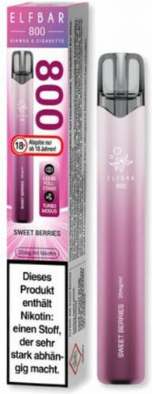 Elfbar 800 Sweet Berries Einweg E-Zigarette 20mg