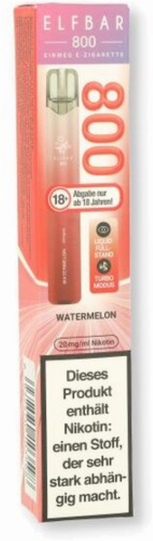 Elfbar 800 Watermelon Einweg E-Zigarette 20mg