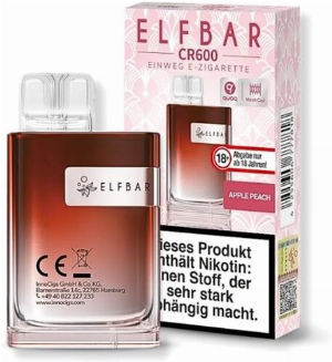 Elfbar CR600 Apple Peach Einweg E-Zigarette 20mg