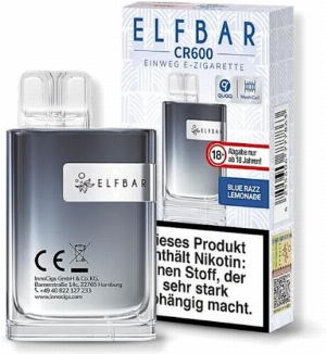 Elfbar CR600 Blue Razz Lemonade Einweg E-Zigarette 20mg